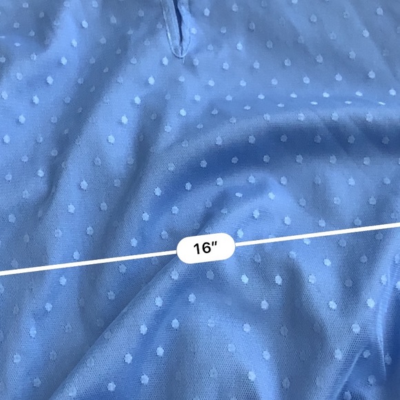 SHEIN mesh mock neck polka dot crop top - Picture 6 of 9